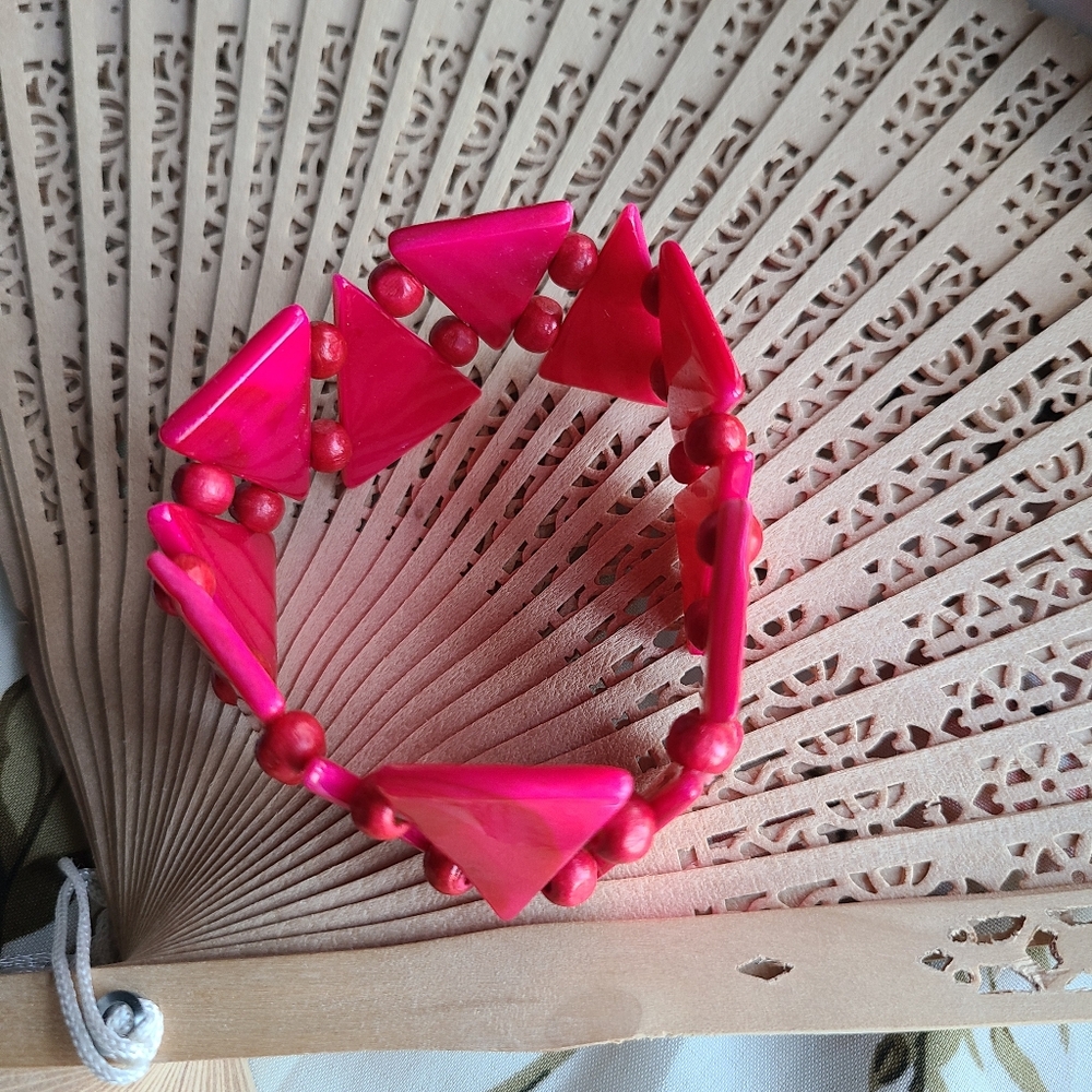 90s Style Bracelet Pink With Purple Tint So Prettty - Picture 4 of 6